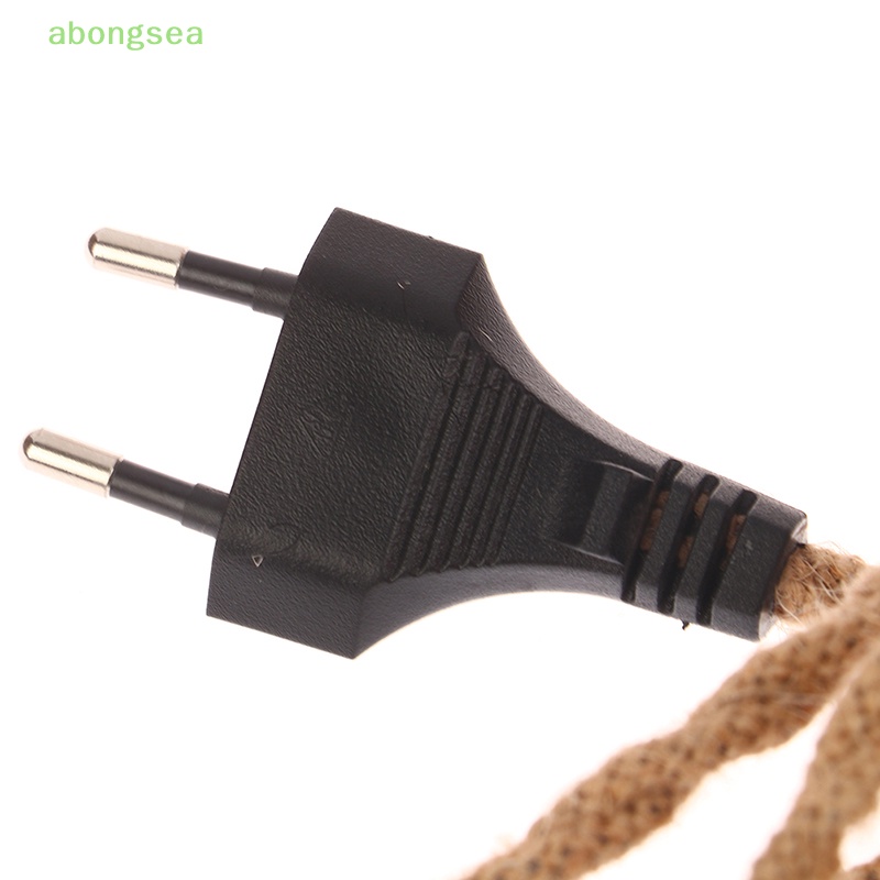 Dây Cáp Nối Nguồn Điện Hai Đầu Tròn Phích Cắm EU Cổ Điển Bongsea Trang Trí Cho Lighg