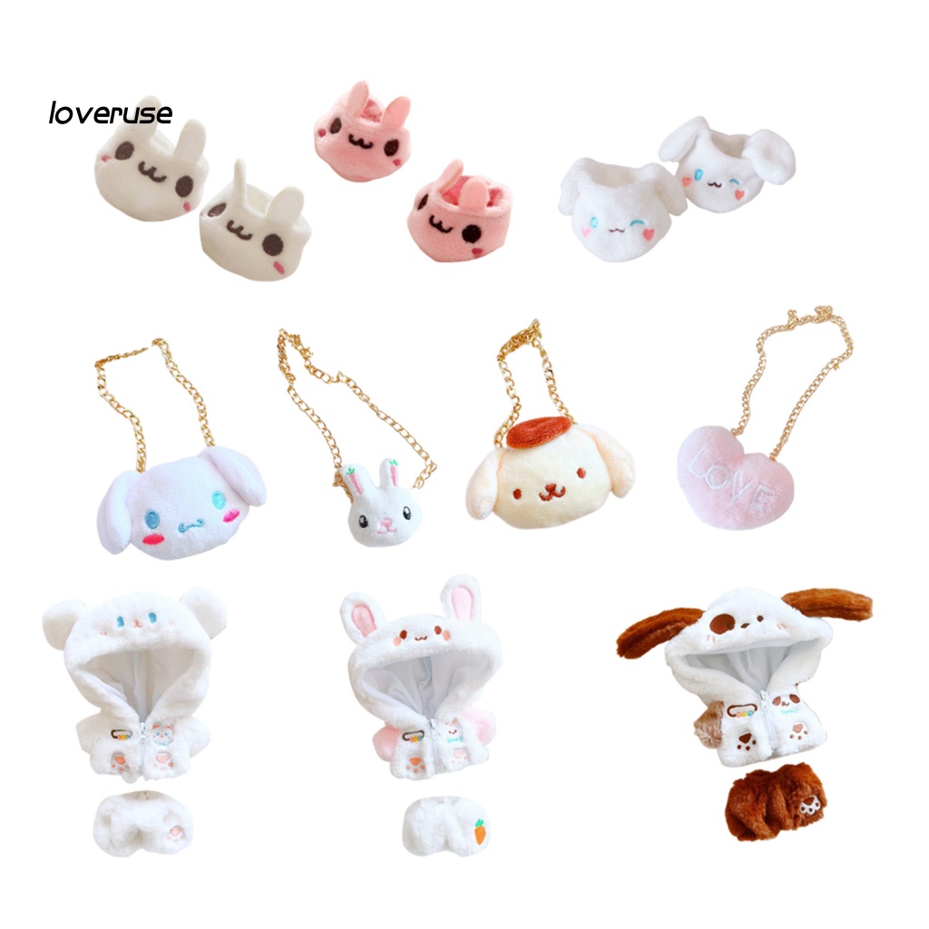 / Lo / Bộ Quần Áo Cho Búp Bê Thỏ Trắng Tinh Tế