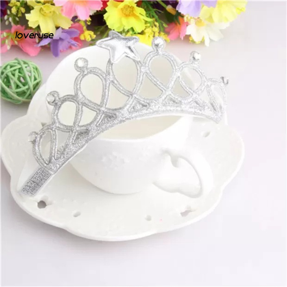 Băng Đô Hình Vương Miện Công Chúa Thời Trang Cho Bé Gái