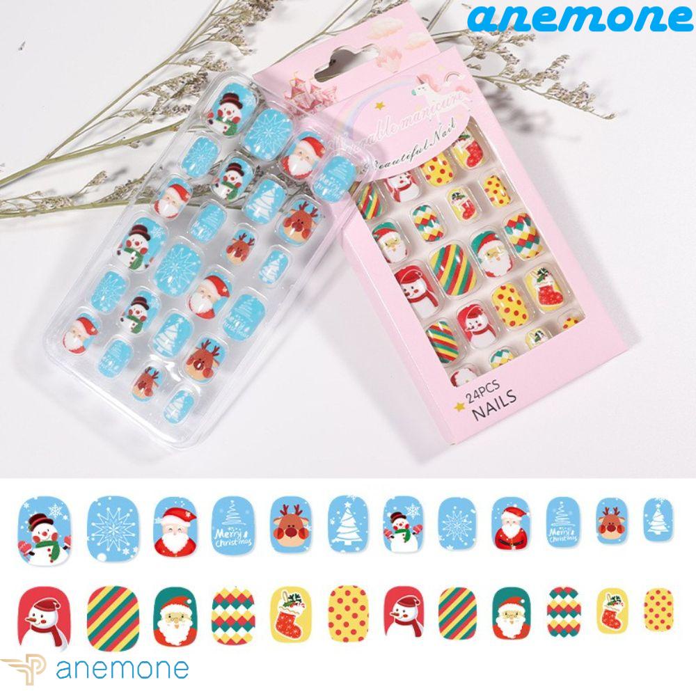 Bộ Móng Tay Giả Họa Tiết Hoạt Hình Dễ Thương Cho Nữ