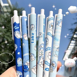Bút bi mực đen ngòi 0.5mm hình cá mập hoạt hình