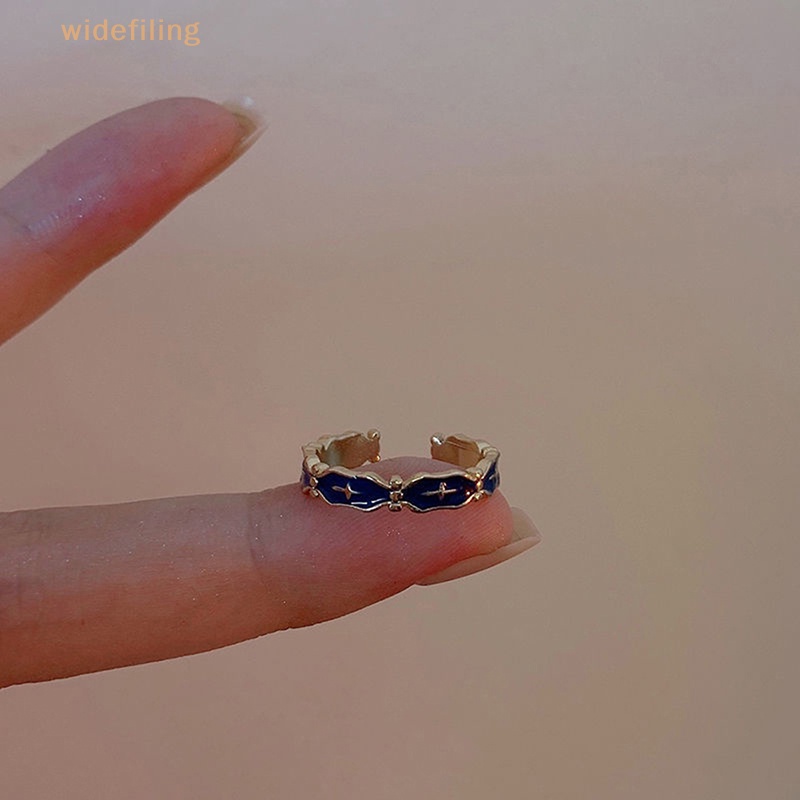 Nhẫn Hở Tráng Men Thời Trang Vintage Tinh Xảo Cho Nữ