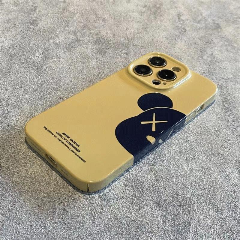 Ốp Điện Thoại Cứng Họa Tiết Gấu Violent Lấp Lánh Chống Sốc Cho iPhone13117 14promax 8p 12 Hq1