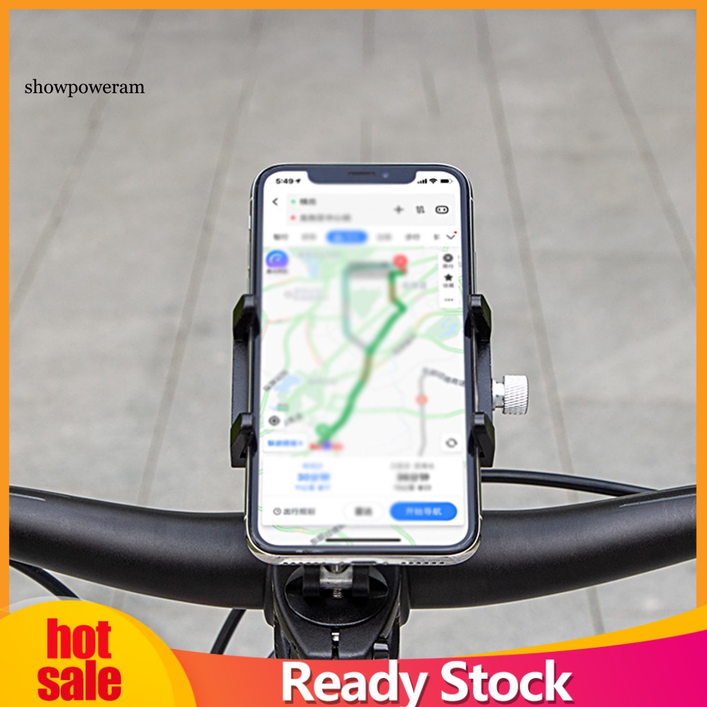 Giá Đỡ Điện Thoại Màu Đen Hấp Thụ Sốc Tiện Dụng Cho Xe Đạp