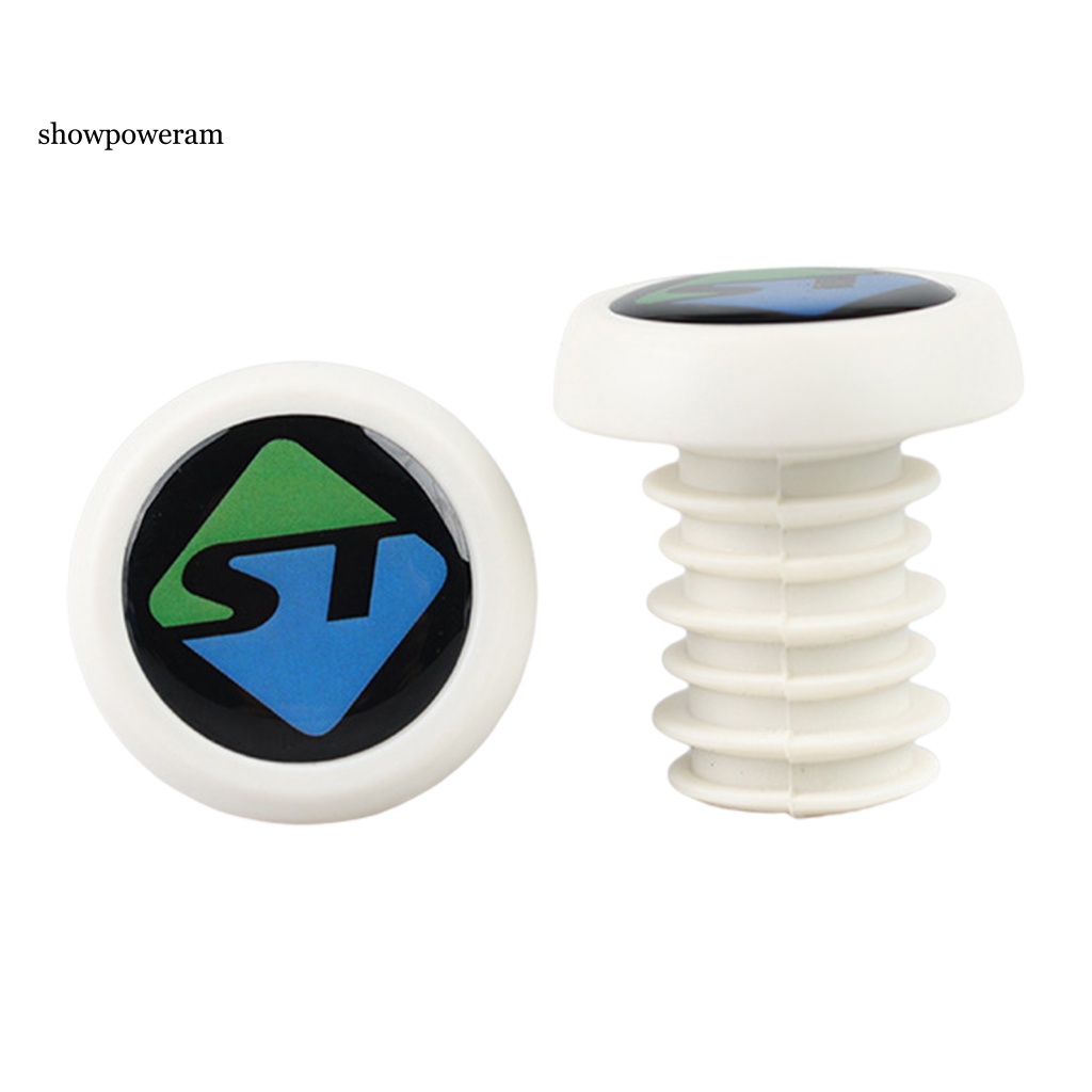 1 Cặp Nút Chắc Chắn Gắn Tay Lái Xe Đạp Chất Liệu Tpe Sturdy