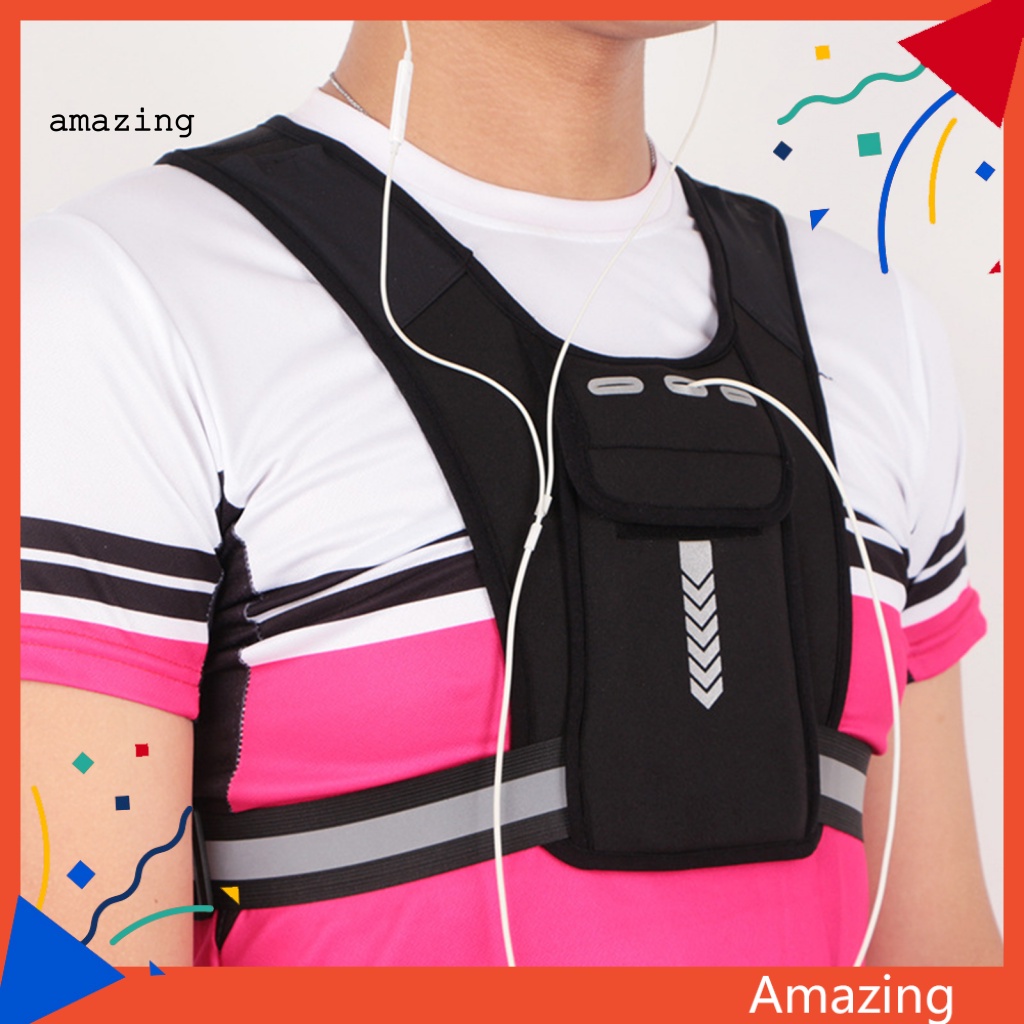 Túi Đựng Điện Thoại Đeo Trước Ngực Siêu Bền Tiện Dụng Khi Chạy Bộ