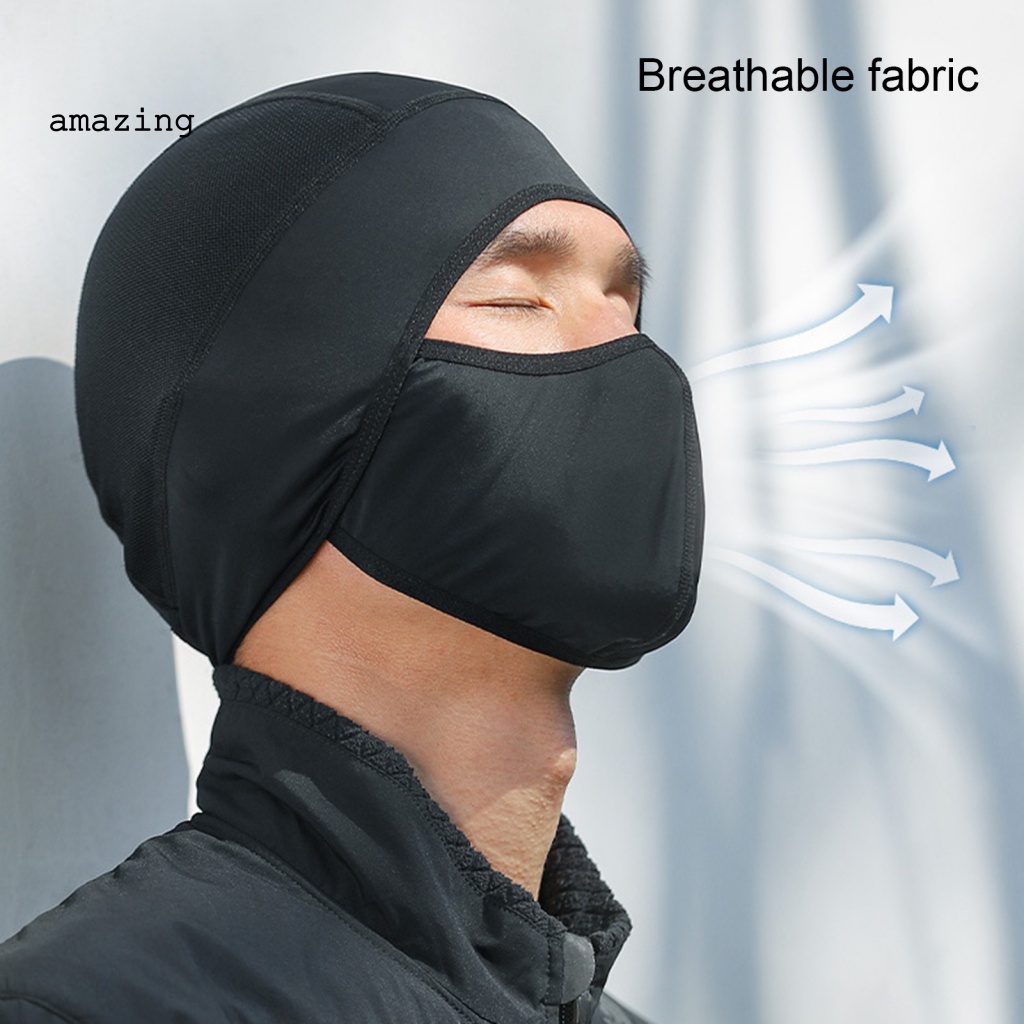 Mũ Bảo Hiểm Che Mặt Thoáng Khí Màu Đen Cho Hoạt Động Ngoài Trời