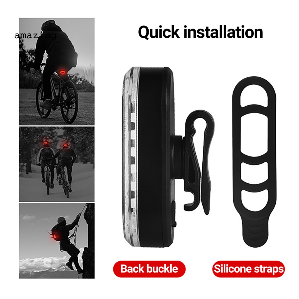 Đèn An Toàn Phía Sau Xe Đạp Dễ Lắp Đặt Tiện Dụng