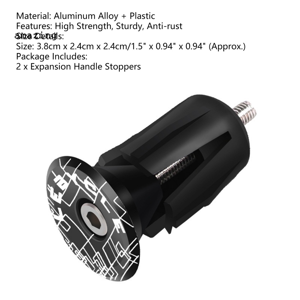 Set 2 Nút Chặn Tay Lái Xe Đạp 4 Màu