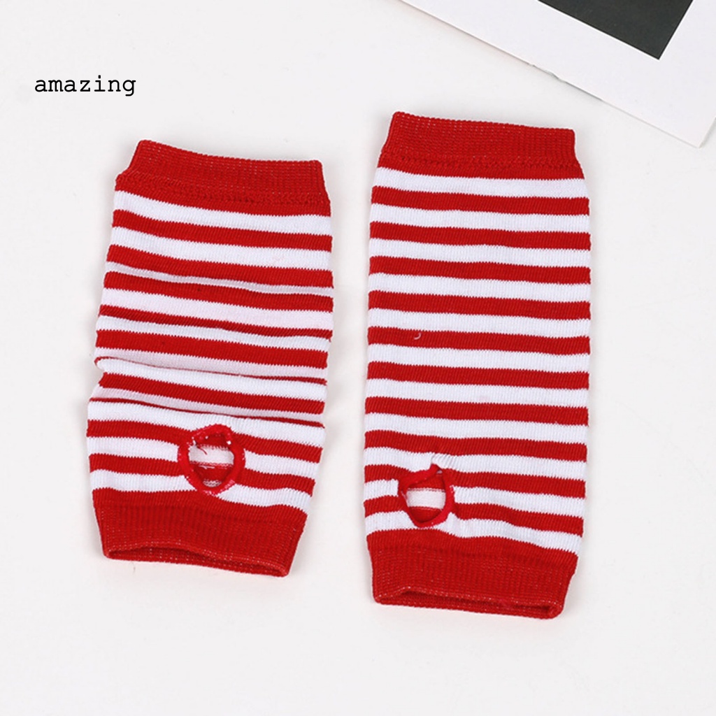 1 Đôi Găng Tay Dệt Kim Hở Ngón Thời Trang Unisex