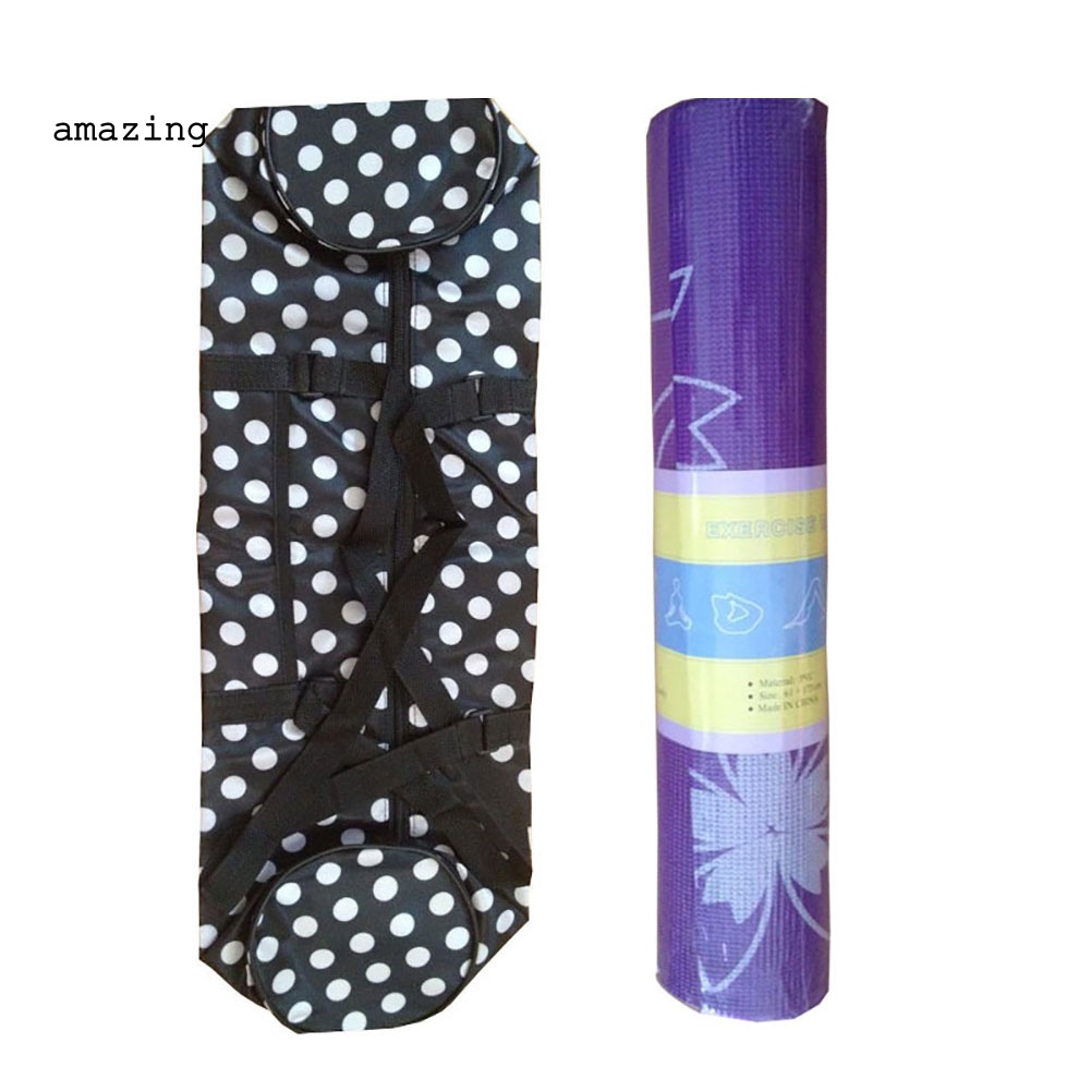 Túi Đeo Vai Đựng Thảm Tập Yoga / Gym Họa Tiết Chấm Bi Chống Thấm Nước