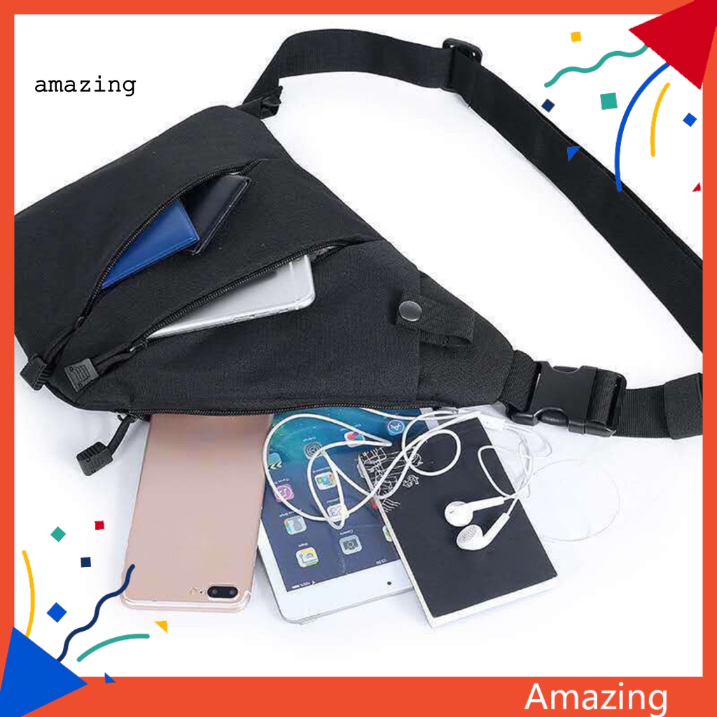 Túi Đeo Vai Thể Thao Có Túi Trước In Họa Tiết Rằn Ri