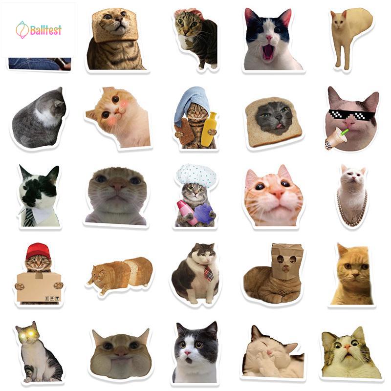 💜Combo 50 Sticker Meme chống nước sticker dán laptop, điện thoại, đàn guitar, mũ bảo hiểm