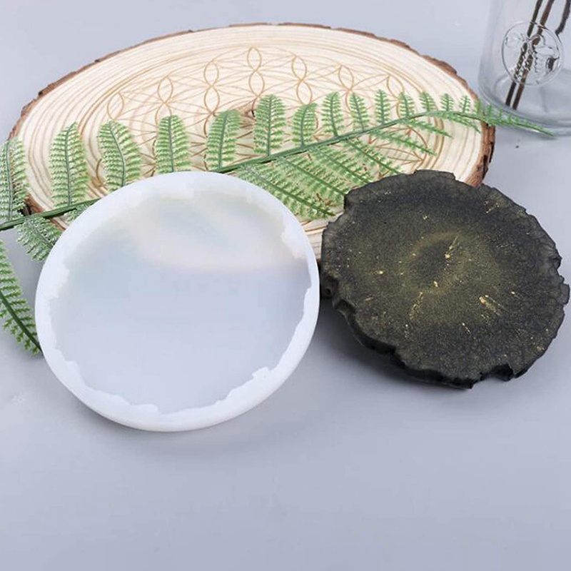 Bộ 4 Khuôn Silicone Làm Đế Lót Ly Bằng Resin