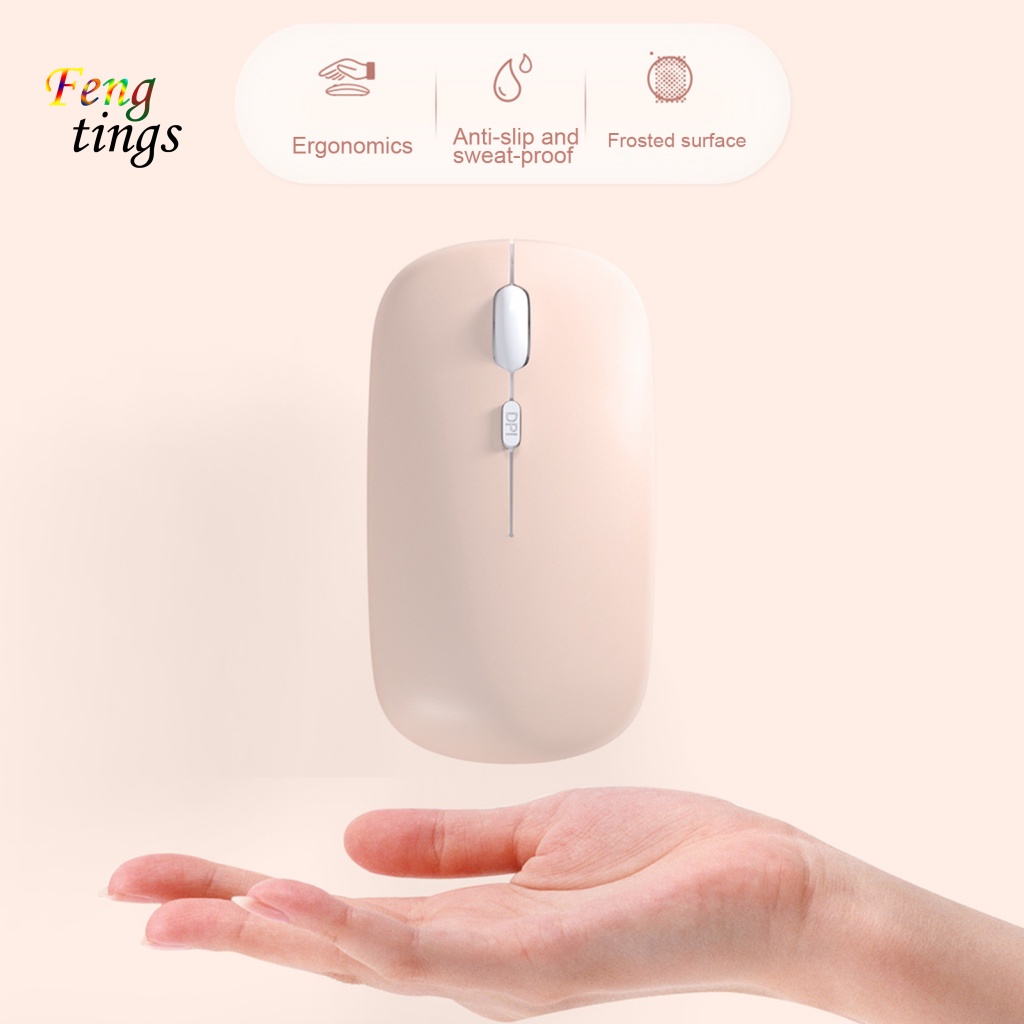 Chuột Không Dây Fw312 Chống Trượt Bản Rộng Có Thể Điều Chỉnh 4 Nút Bấm Kết Nối Bluetooth Cho Máy Tính Bảng / Notebook
