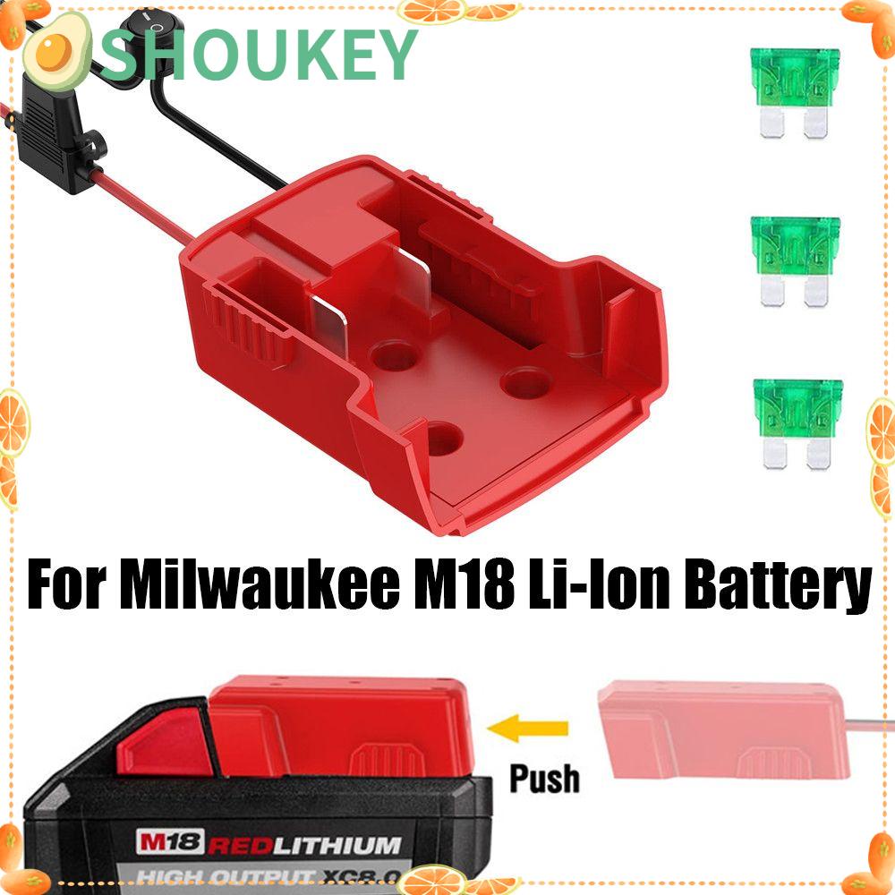 Bộ Chuyển Đổi Nguồn Điện Đầu Ra SHOUKEY Cho Pin Milwaukee M18 Li-Ion