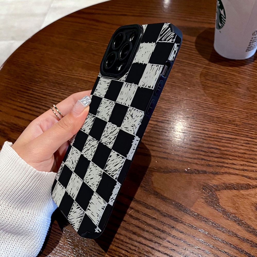 Ốp Điện Thoại TPU Chống Rơi Họa Tiết Kẻ Sọc Đơn Giản Cho IPhone 11 14 13 12 Pro Max X XR 8 7 Plus SE