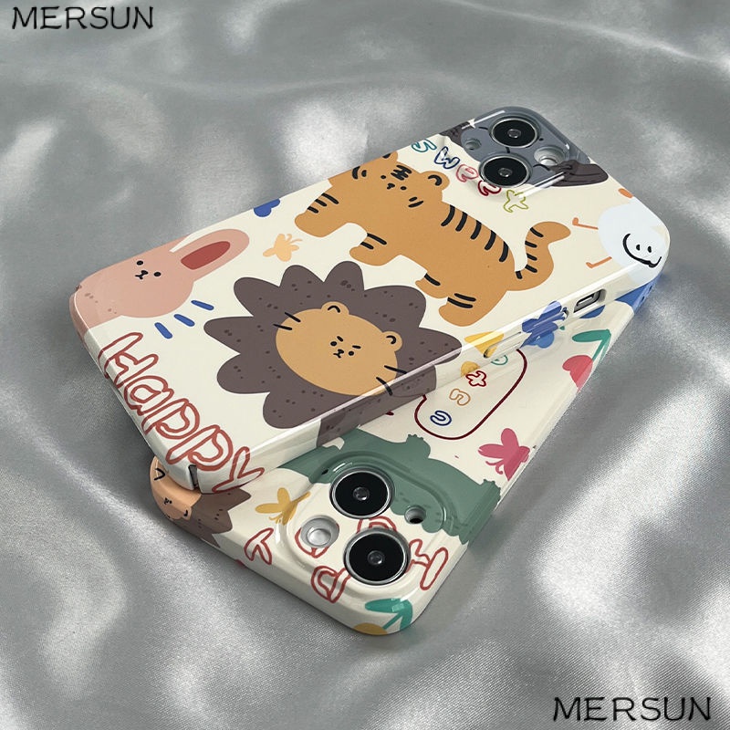 Ốp Điện Thoại Cứng Họa Tiết Sở Thú Kiểu Graffiti Cho Iphone 8 14 xs xr 1211 7 13promax