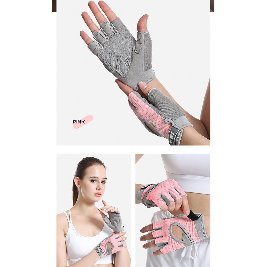 1 Đôi Găng Tay Thể Thao Hở Ngón Chống Sốc