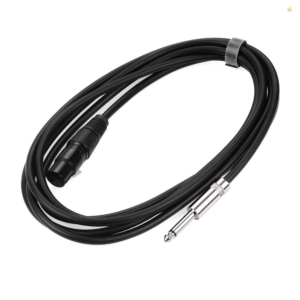 Dây Cáp Âm Thanh Giảm Tiếng Ồn 3m / 9.8ft XLR Female Sang 1 / 4 Inch TS Mono