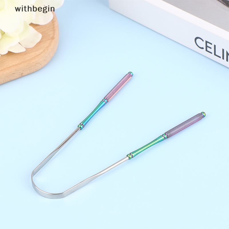 1 Dụng Cụ Nạo Lưỡi Bằng Thép Không Gỉ Thông Hơi Làm Sạch Răng Miệng