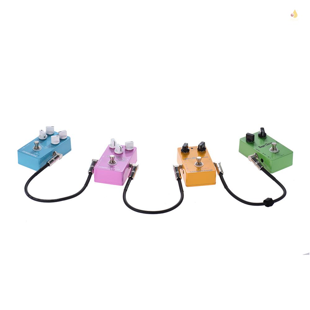 Dây Cáp Bàn Đạp Tạo Hiệu Ứng 3 Gói mynice 30cm / 1.0ft Với Giắc Cắm 1 / 4 Inch 6.35mm Bằng PVC Màu Đen / Bạc