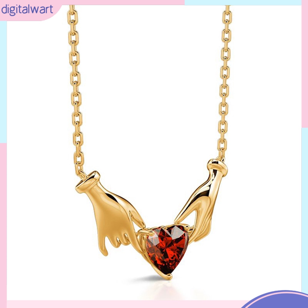 [IGT] Vòng cổ Mặt Hình Trái Tim Màu Sắc Tương Phản Cao Cấp Có Thể Điều Chỉnh