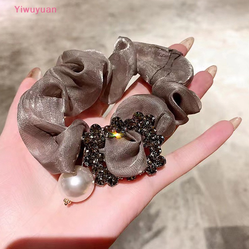 Dây Buộc Tóc Co Giãn Đính Quả Cầu Lông Phong Cách Retro Mới