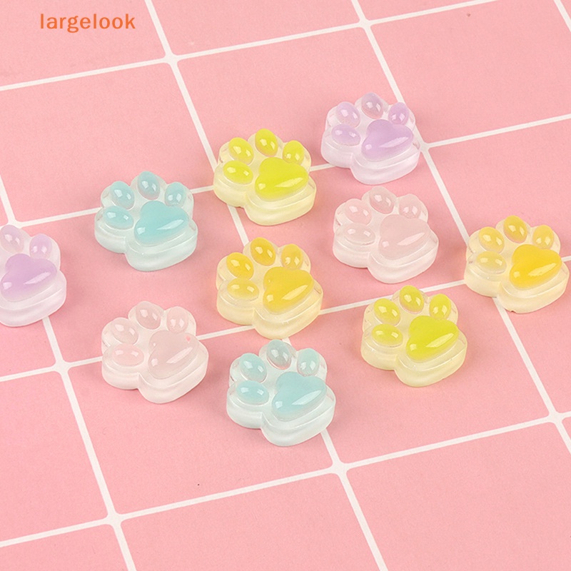 Set 5 Móng Vuốt Mèo Dạ Quang Bằng Resin Resin Màu Sắc Ngẫu Nhiên DIY