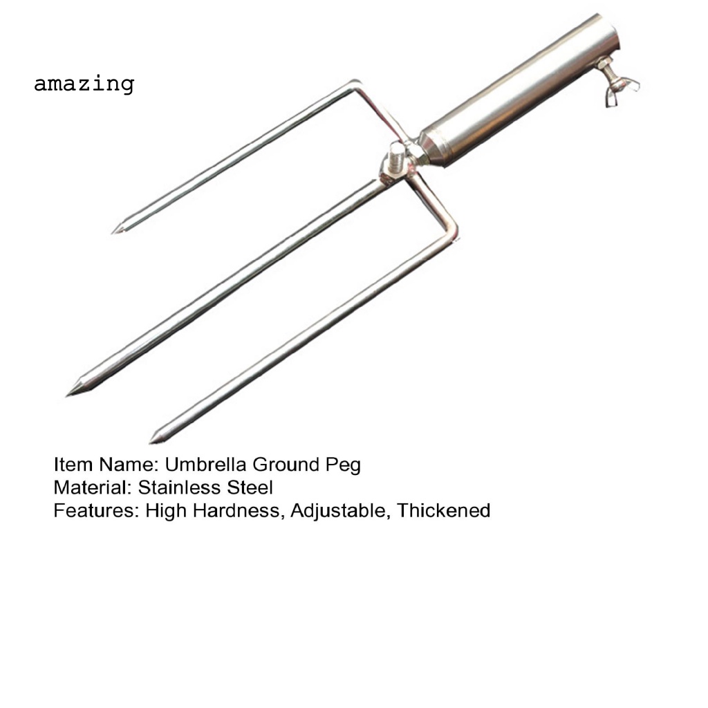 Giá Đỡ Dù Câu Cá Hình Tam Giác Bằng Thép Không Gỉ Dày Dặn Chống Gió