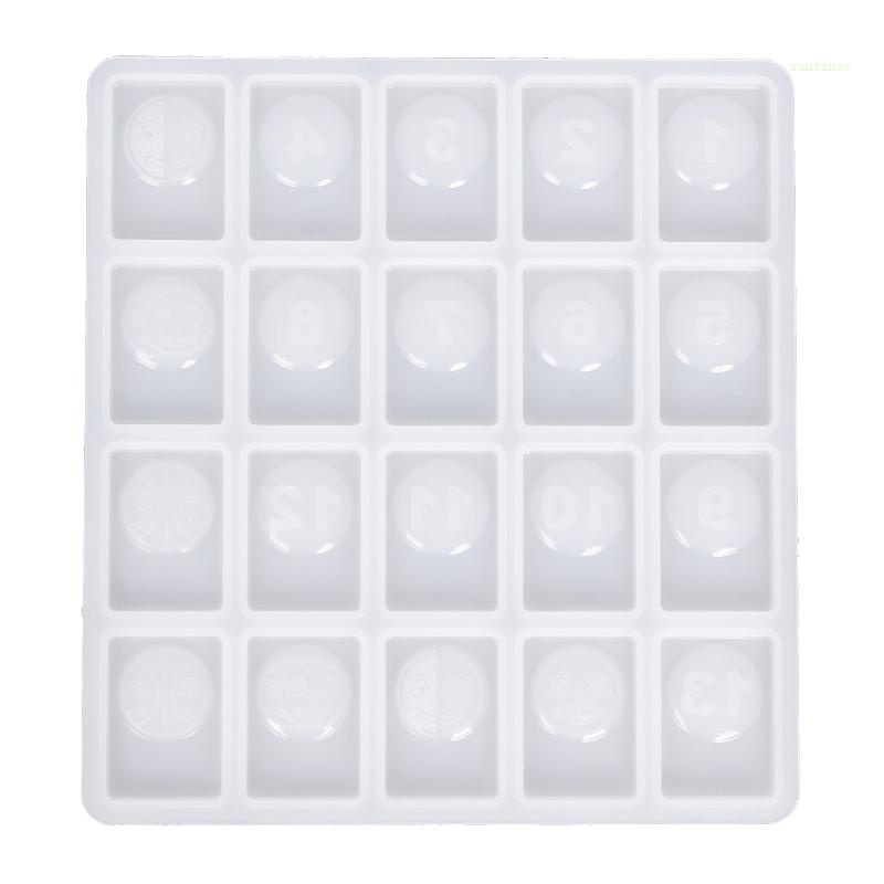 Khuôn Silicon Gel Tạo Hình Mạt Chược Israel Dùng Chơi Trò Chơi Giải Trí