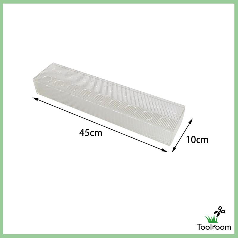 Lọ Hoa Bằng Acrylic Dáng Dài Kẻ Sọc Dọc Trang Trí Trung Tâm