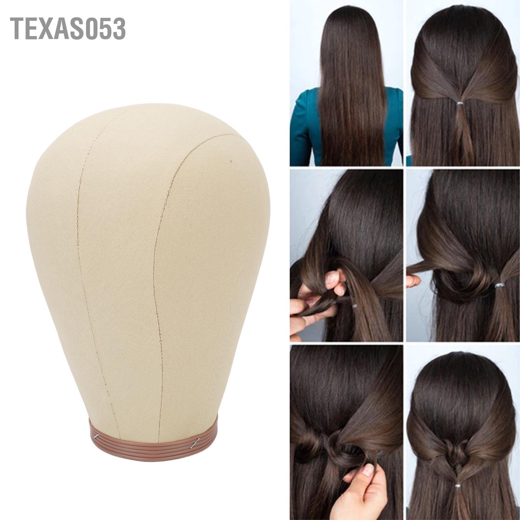 Mô Hình Đầu Ma Nơ Canh 22 Inch Trưng Bày Tóc Giả Bằng Vải Bạt