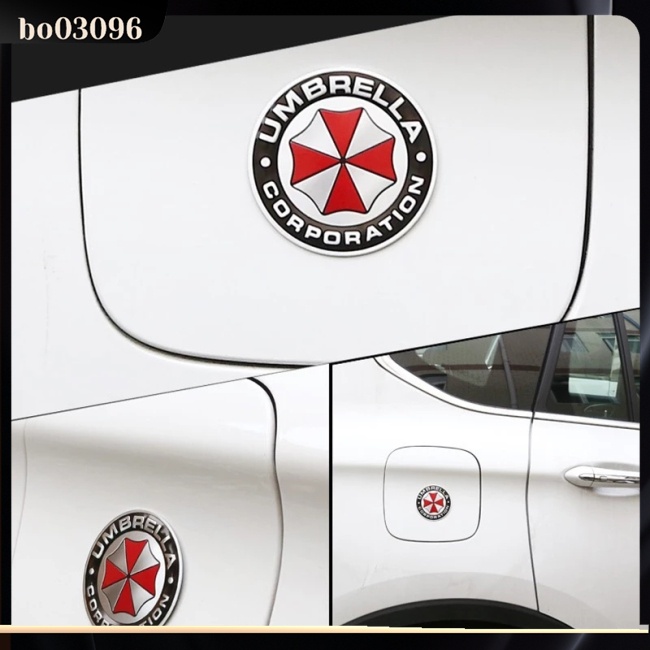 Decal Nhôm Hình Tập Đoàn Umbrella 3d Cho Xe Hơi Kia Nissan Hyundai