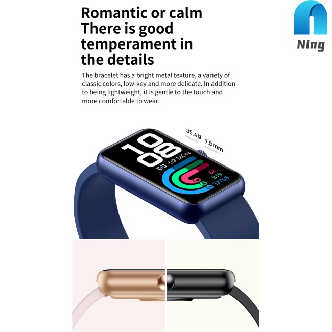 Đồng Hồ Thông Minh Đa Năng Ning L16pro Màn Hình Cảm Ứng 1.47 Inch Ip68 Và Phụ Kiện