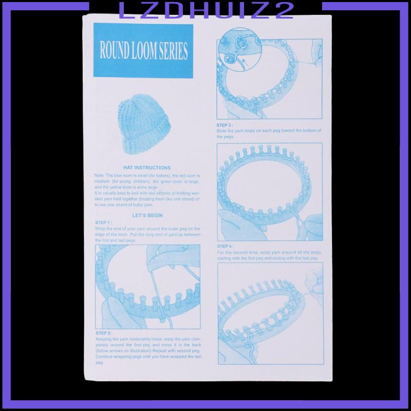 Bộ 4 Dụng Cụ Đan Móc Len Thủ Công Hình Tròn Tiện Dụng