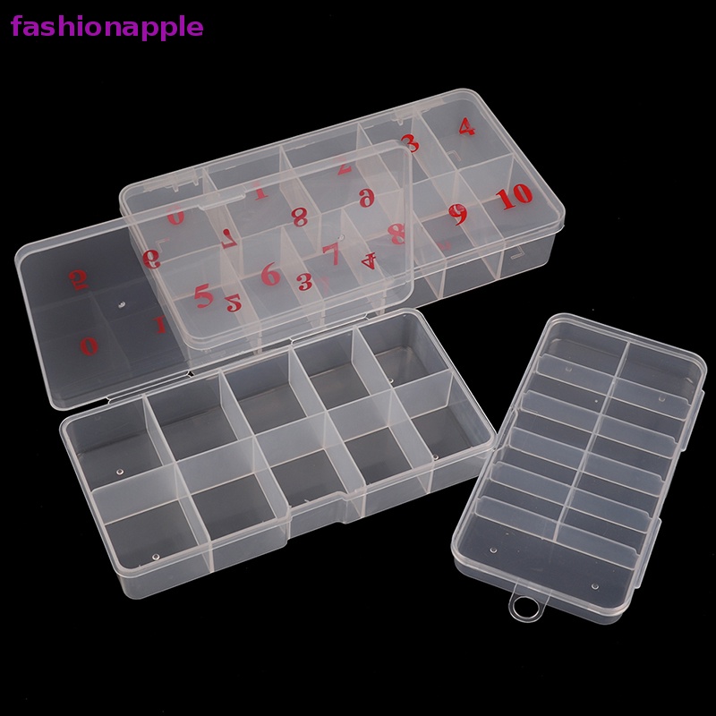 Hộp Rỗng Đựng Hạt Đá 10 / 11 Ngăn Trang Trí Móng Tay