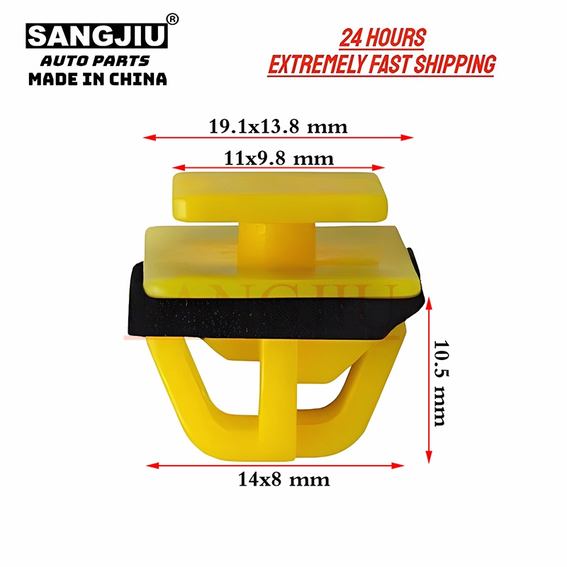 Bộ 50 Kẹp Phụ Kiện Cho Hyundai Kia Tucson XG350 XG300 Accent Santa Fe Tiburon 87758-35000