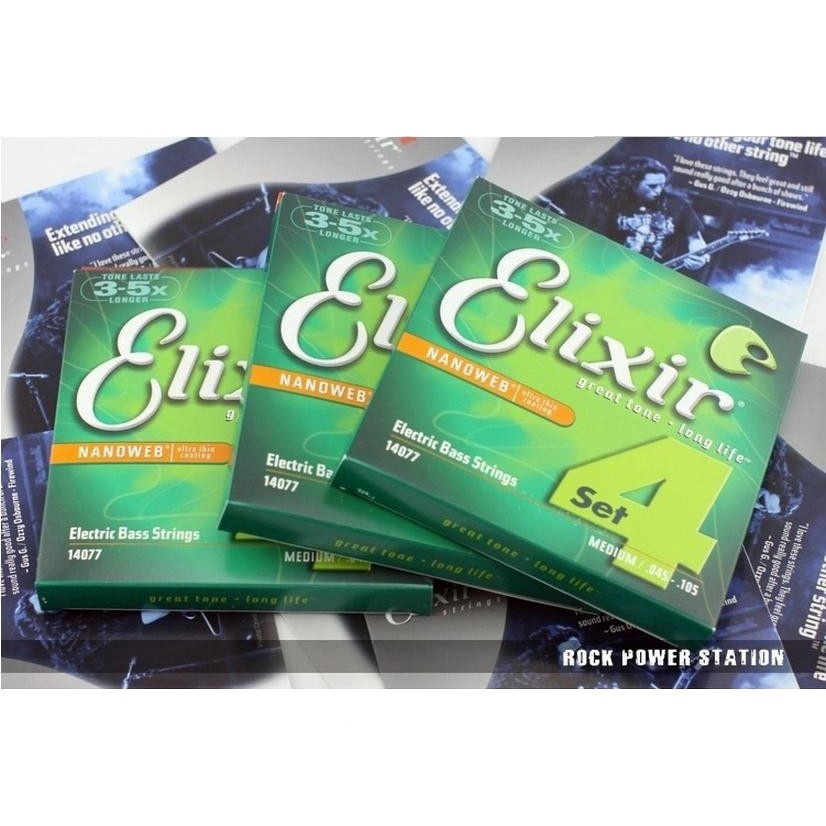 Elixir nanoweb 14077 Bộ Băng bass