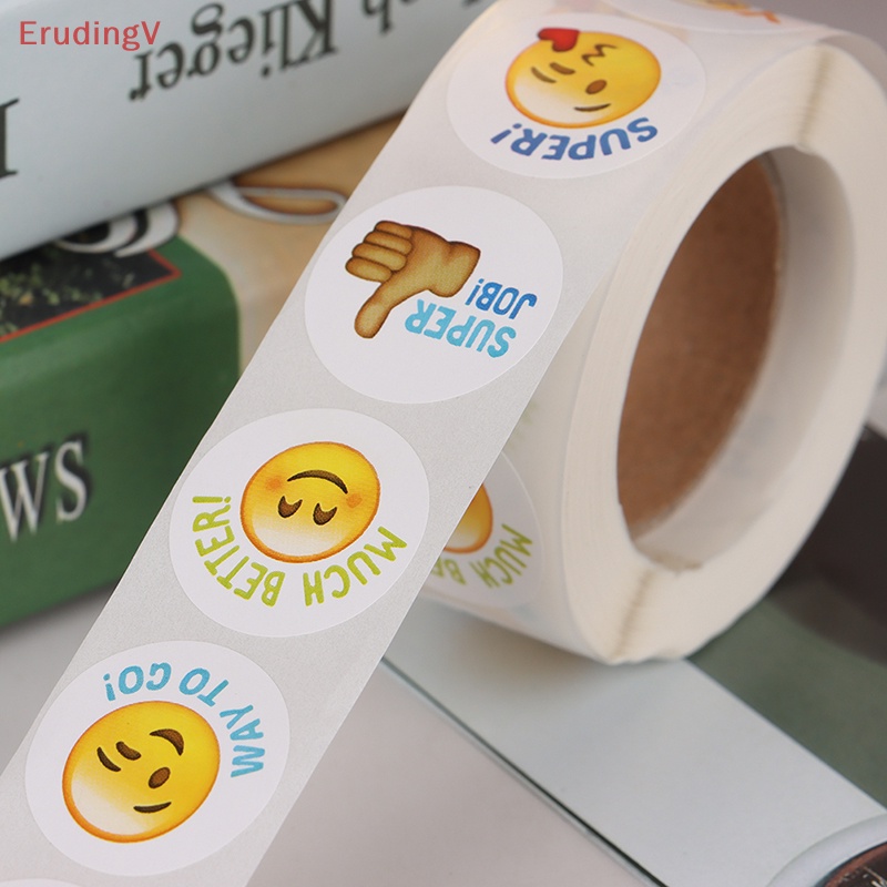 Bộ 500 Miếng Dán Mặt Buồn Tròn Dùng Làm Phần Thưởng Cho Giáo Viên [Mới] [Mới]
