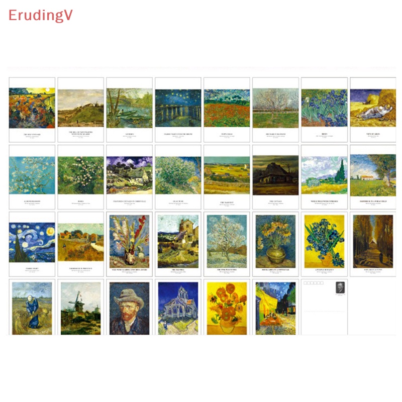 Set 30 Tấm Bưu Thiếp Van Gogh Cổ Điển