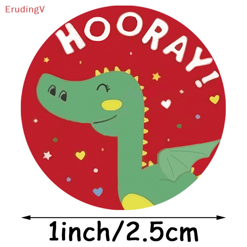 Cuộn Nhãn Dán Khen Thưởng Hình Động Vật Dễ Thương Kích Thước 1 inch