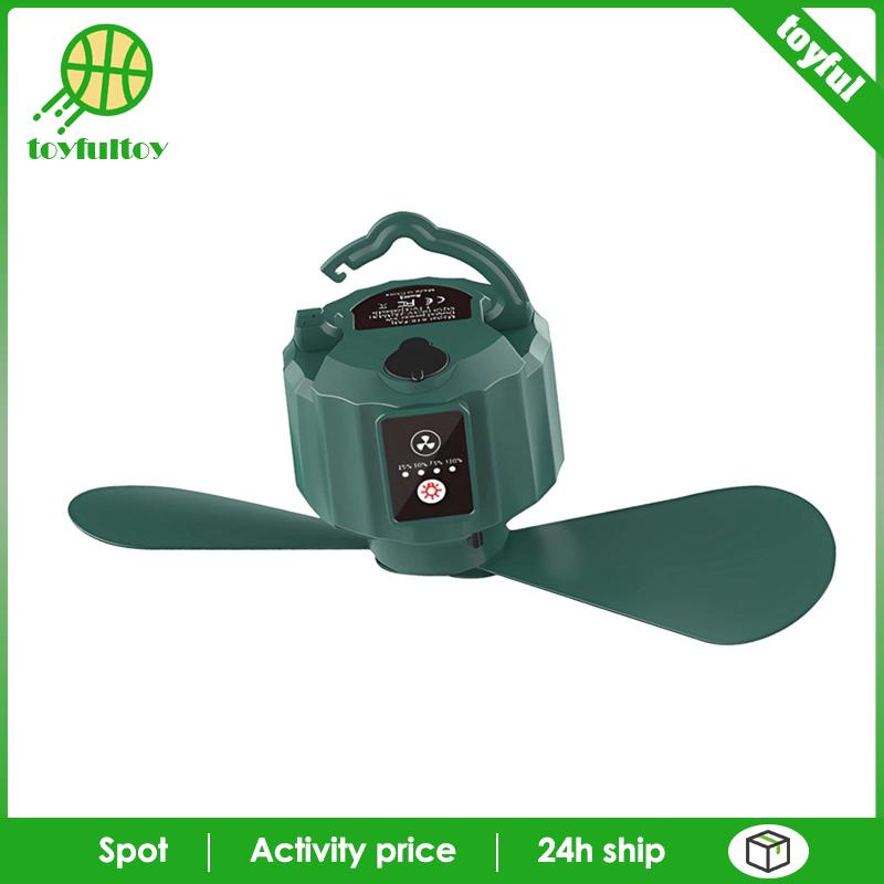 Quạt Cắm Trại Có Móc Treo Điều Khiển Từ Xa Và Đèn LED