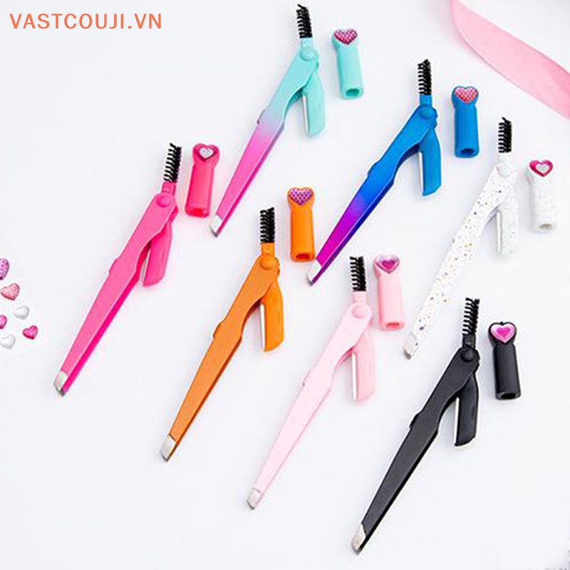 Nhíp Nhổ Lông Mày Bằng Thép Không Gỉ 3 Trong 1 Tiện Dụng