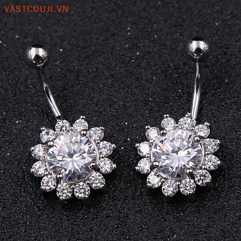 Khuyên Rốn Hình Hoa Đính Đá Pha Lê Gợi Cảm Thời Trang Cho Nữ VN
