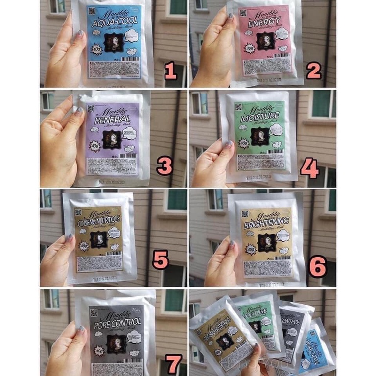 [Hàng trả order, không có dư] Mặt nạ thạch dẻo Montblie Modeling Mask 40g