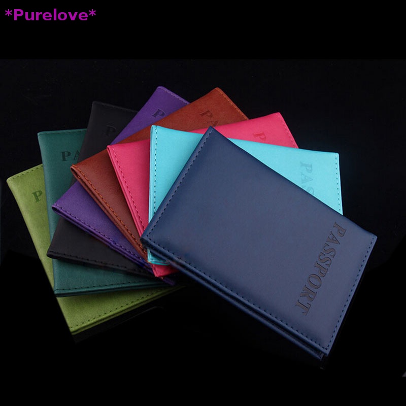 Ví Giả Da Đựng Hộ Chiếu / Thẻ Tín Dụng Du Lịch Dành Cho Nam Và Nữ Mới