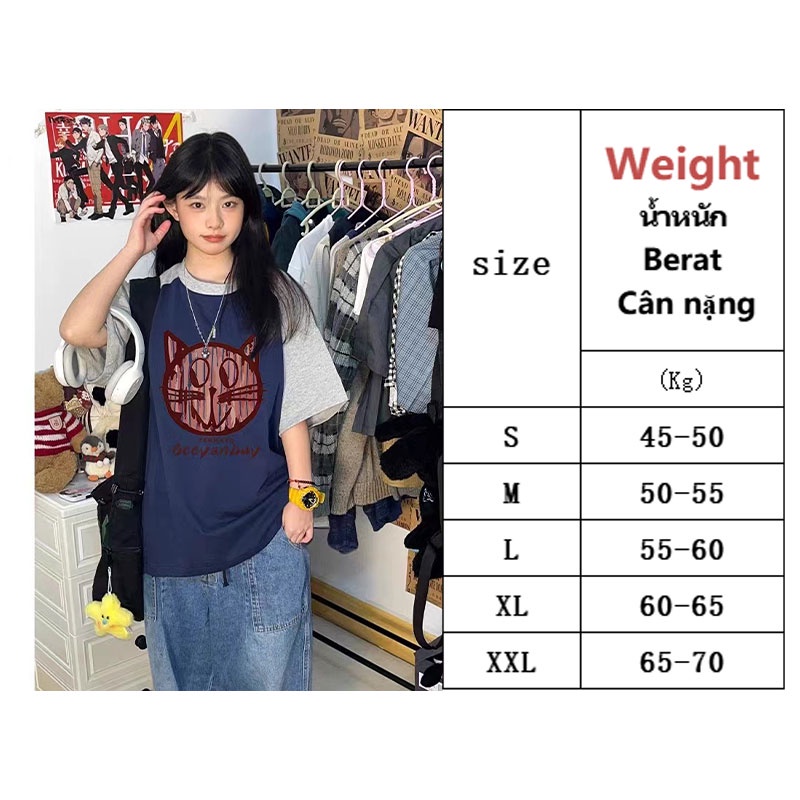 Áo Thun Tay Ngắn In Họa Tiết Sáng Tạo Phong Cách Mỹ Cho Nữ