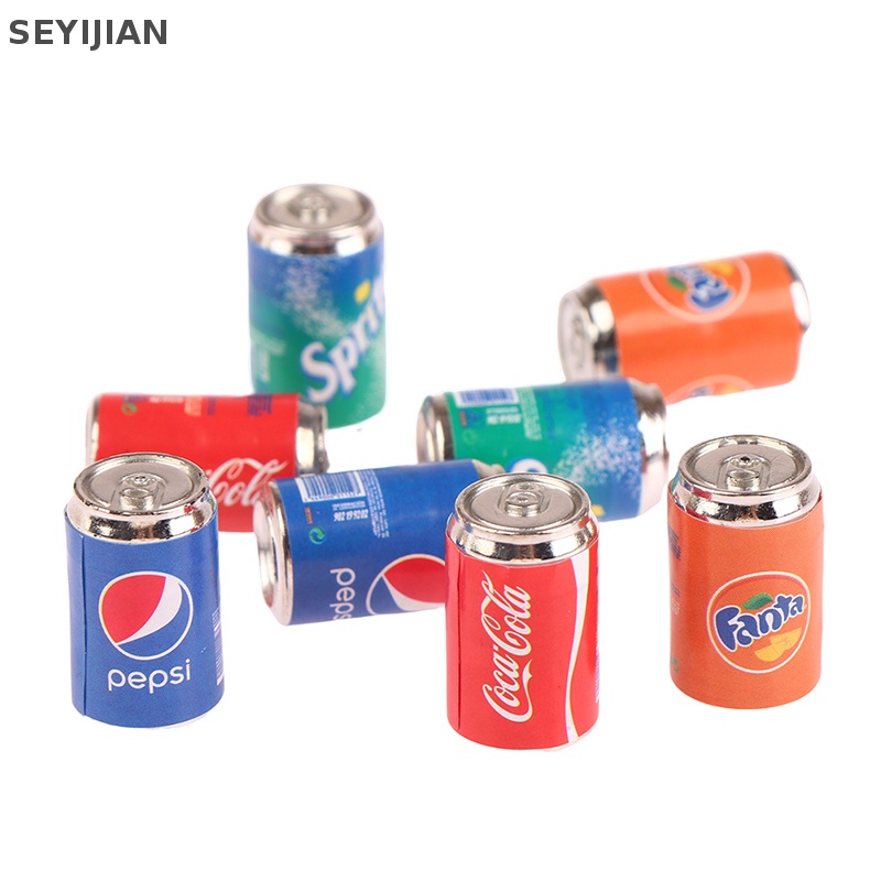 Set 4 Mô Hình Chai Nước Uống Mini Trang Trí Nhà Búp Bê DIY