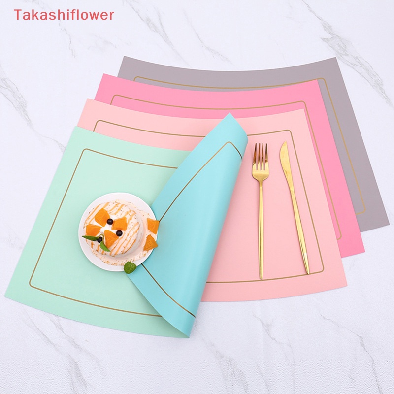 Tấm Lót Bàn Ăn Bằng Da PU Cách Nhiệt Chống Trượt / Thấm Nước Tiện Dụng